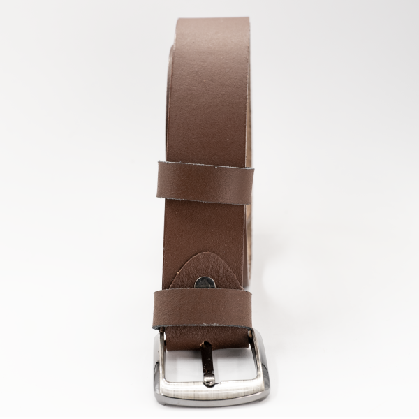 One piece split leather brown color belt- 100% pure cow leather