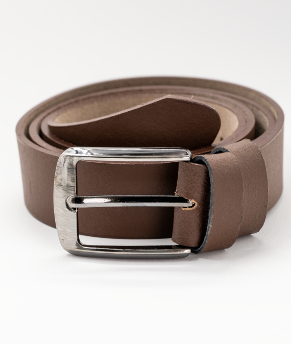 One piece split leather brown color belt- 100% pure cow leather
