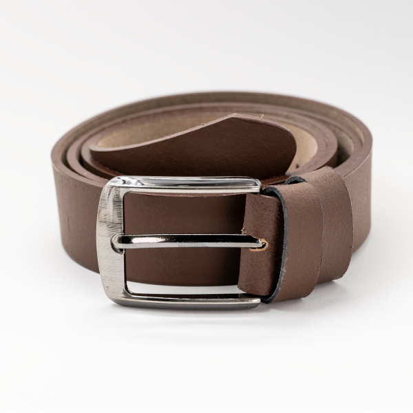 One piece split leather brown color belt- 100% pure cow leather